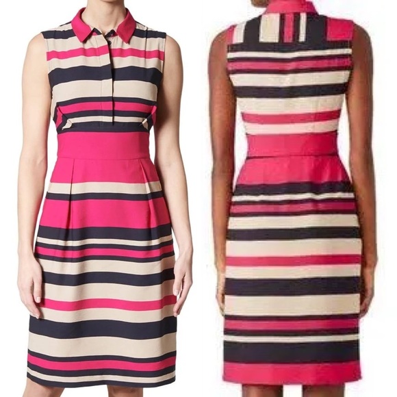 L.K. Bennett Martha Multi Color Sleeveless Dress - Picture 1 of 13